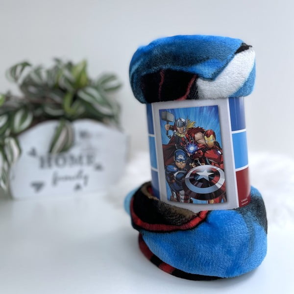 Pătură pentru copii din micropluș 100x150 cm Avengers Heroes – Jerry Fabrics-image-1