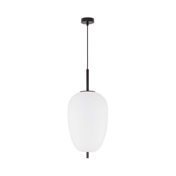 Lustră albă/neagră din sticlă ø 27 cm Lato – Nova Luce