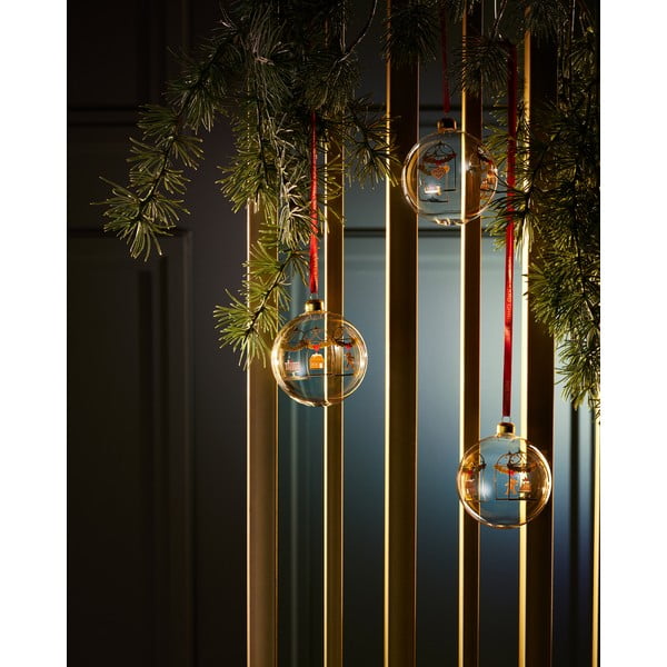 Glob de Crăciun suflat manual din sticlă ø 8 cm Annual Christmas Bauble – Holmegaard-image-2