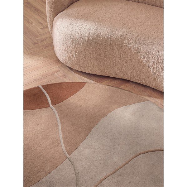 Covor roz prăfuit rotund din lână ø 160 cm Arteo – Villeroy&Boch-image-3