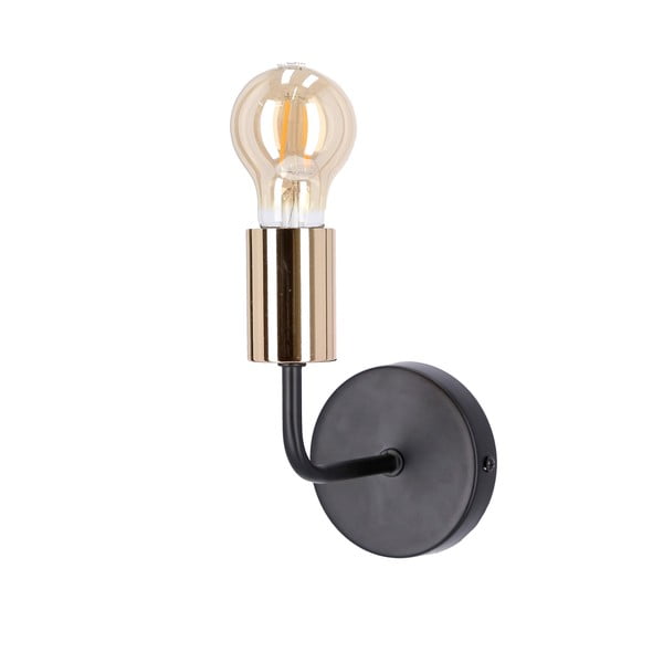 Aplică de perete neagră/arămie Spill – Candellux Lighting-image-2