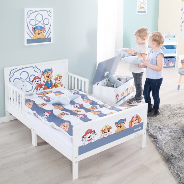 Lenjerie de pat pentru copii din bumbac pentru pătuț 100x135 cm Paw Patrol – Roba-image-1