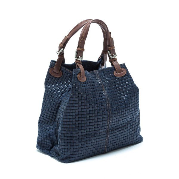 Poșetă din piele Isabella Rhea 858 Blu-image-2