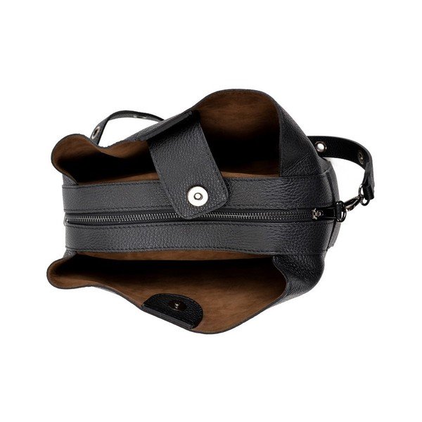 Geantă din piele Isabella Rhea Hilly, negru-image-4