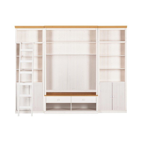 Set TV alb din lemn de pin 288x223 cm Anita – Støraa