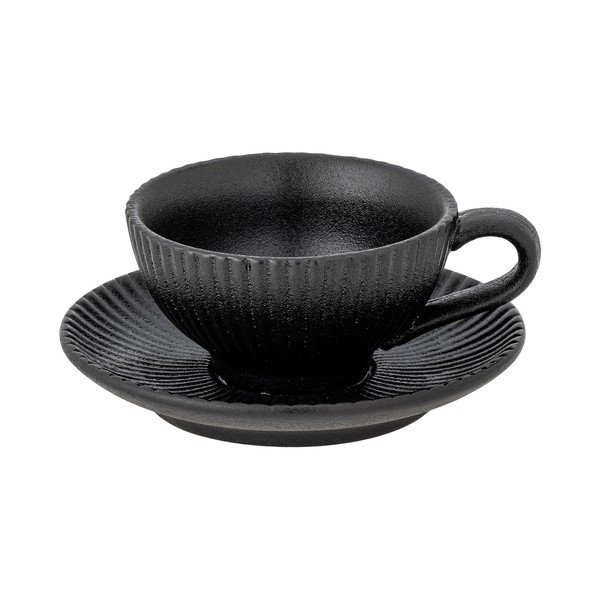 Ceașcă neagră pentru cappuccino din ceramică 200 ml Neri – Bloomingville-image-4