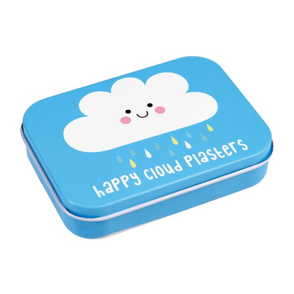 Plasturi în cutie metalică pentru copii Rex London Happy Cloud