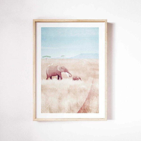 Poster 30x40 cm Elephants - Travelposter-image-2