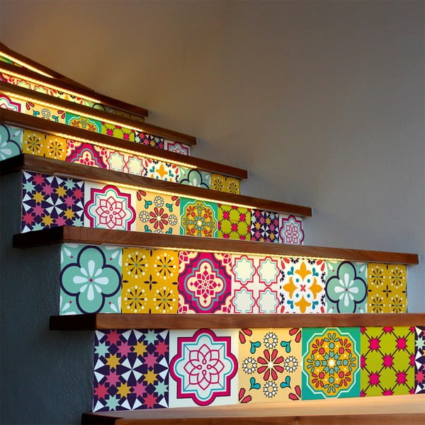 Set 2 autocolante pentru scări Ambiance Stickers Stair Jakob, 15 x 105 cm