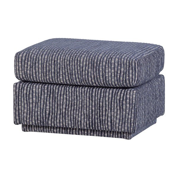 Taburet albastru prăfuit tapițat Lou – WOOOD