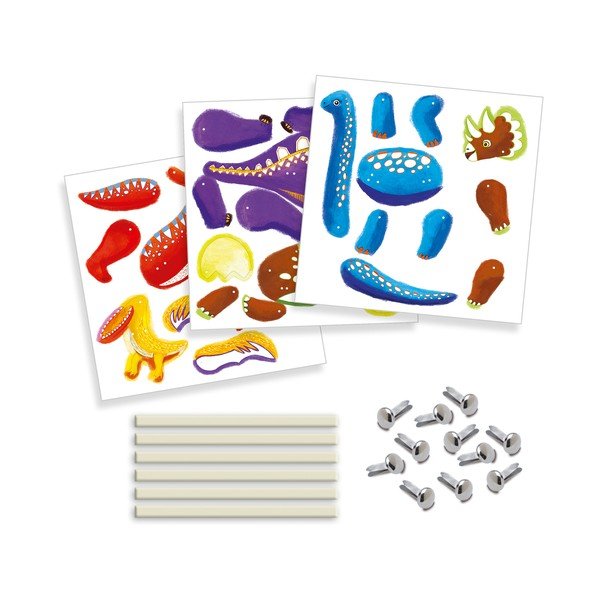 Set creativ de asamblare Djeco „Dinozauri”-image-2