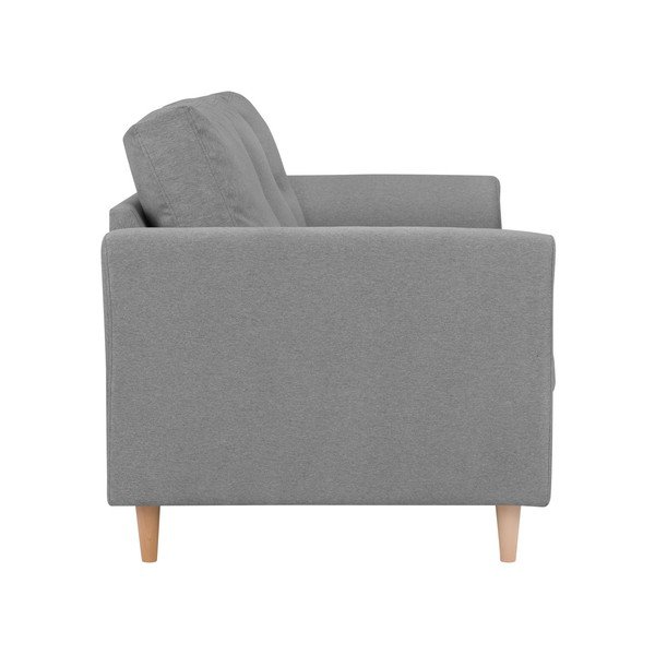 Canapea cu 2 locuri Kooko Home Smooth, gri-image-2