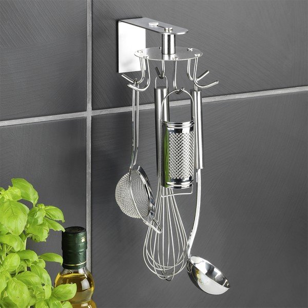 Organizator de bucătărie autoadeziv din oțel inoxidabil – Maximex-image-2