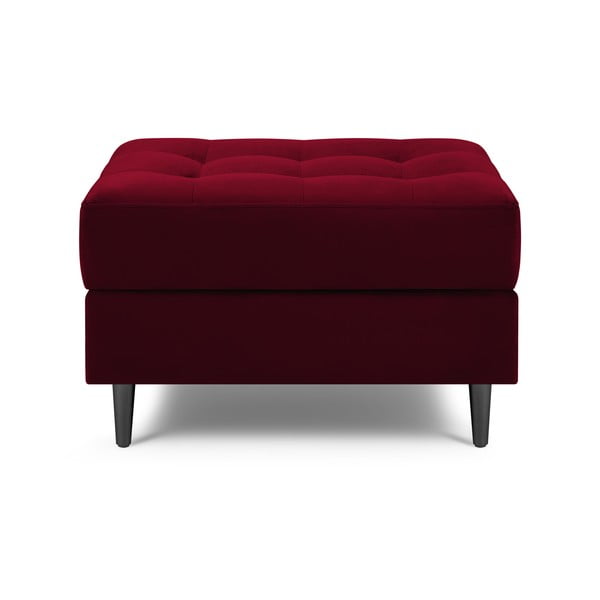 Taburet din catifea Milo Casa Santo, roșu-image-3