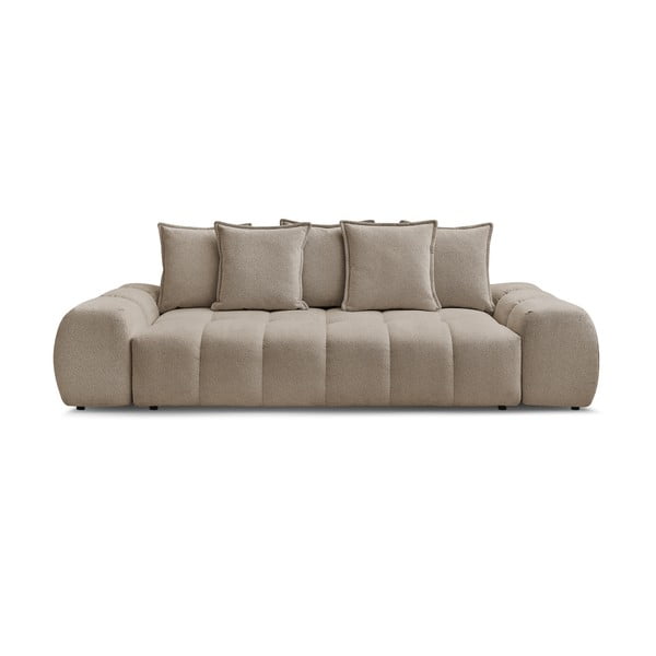 Canapea taupe cu tapițerie din chenille 278 cm Everest – Bobochic Paris