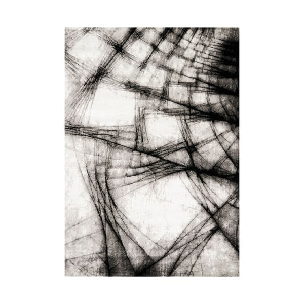 Covor Webtappeti Manhattan Broadway, 120 x 160 cm, gri-negru