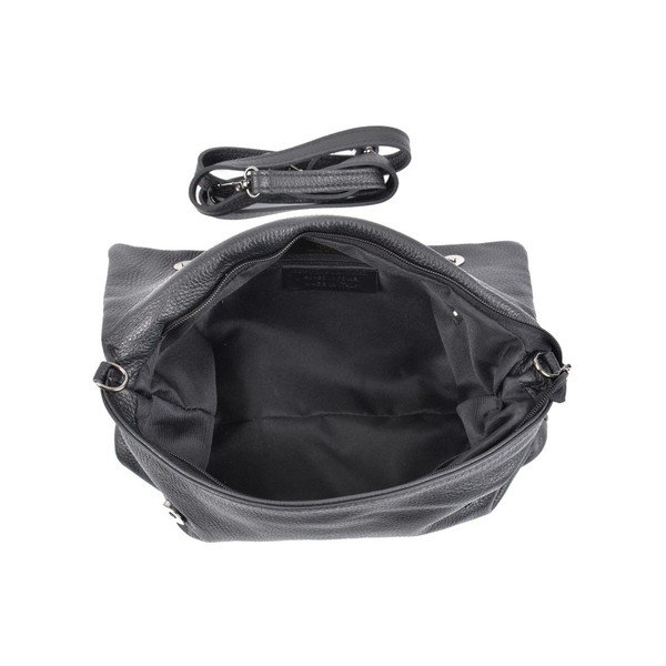 Geantă din piele crossbody Roberta M Elisa, negru-image-3