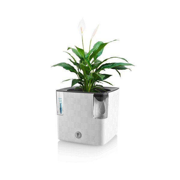 Ghiveci din plastic pentru ierburi aromatice/cu sistem de auto-irigare Cobble – Flower Lover-image-2