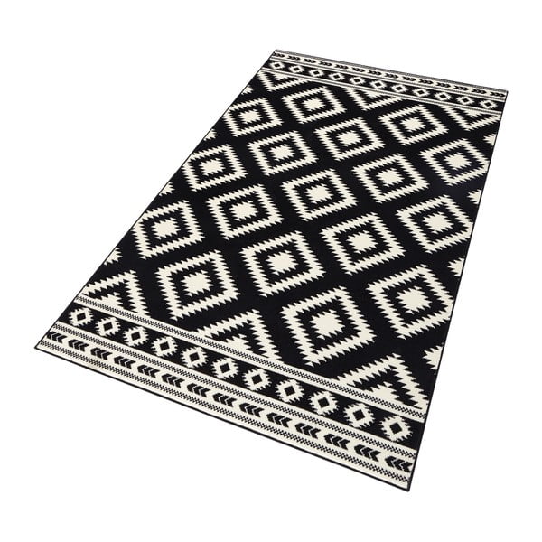 Covor tip traversă Hanse Home Gloria Ethno, 80x200 cm, negru-alb-image-3