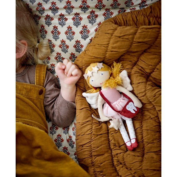 Pătură pentru copii maro din bumbac 80x100 cm Baille – Bloomingville Mini-image-2