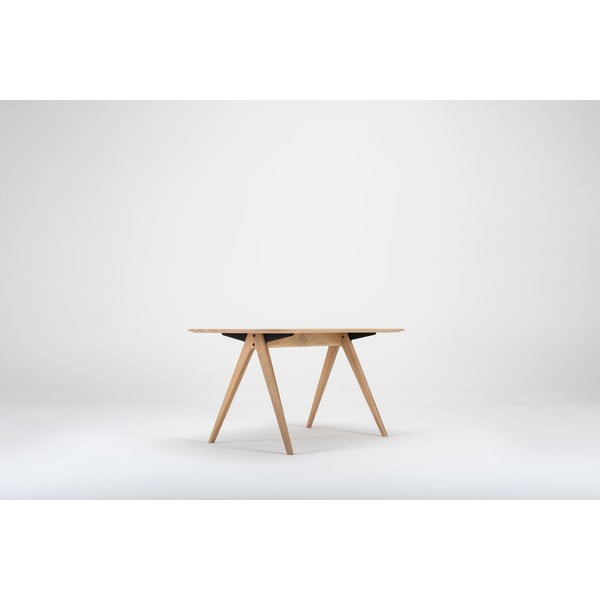 Masă din lemn de stejar Gazzda Ava, 140 x 90 cm-image-4