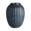 Vază din gresie Kähler Design Hammershoi, înălțime 25 cm, gri antracit