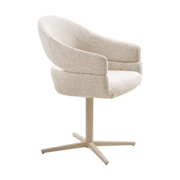 Set de scaune de sufragerie crem cu cotiere 2 buc. tapițat Dover – House Nordic-image-2