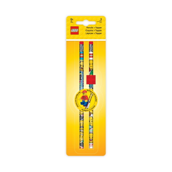 Set 2 creioane cu radieră LEGO® Iconic