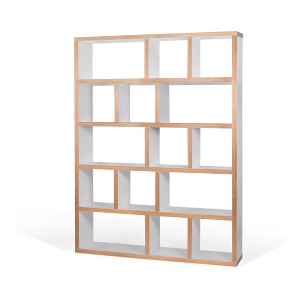Bibliotecă albă/în culoare naturală 150x198 cm Berlin – TemaHome-image-2
