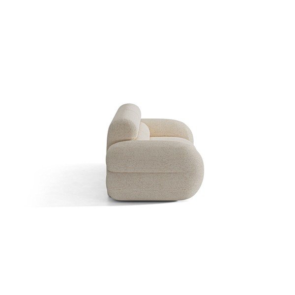 Canapea crem cu tapițerie din chenille 220 cm Neo – Micadoni -image-2