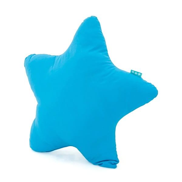 Pernă din bumbac Happy Friday Basic Estrella Fuchsia, 50 x 50 cm, albastru turcoaz-image-1