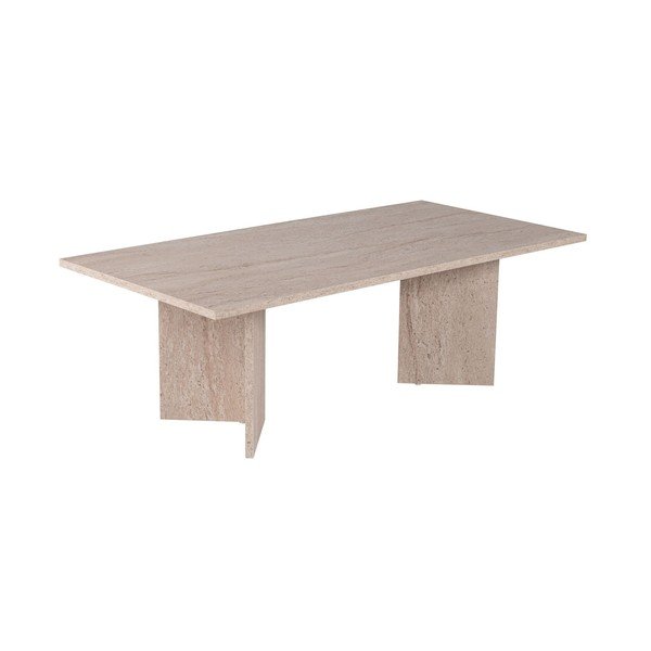 Măsuță de cafea bej cu aspect semi-lucios 60x119 cm Sabin – Kalune Design