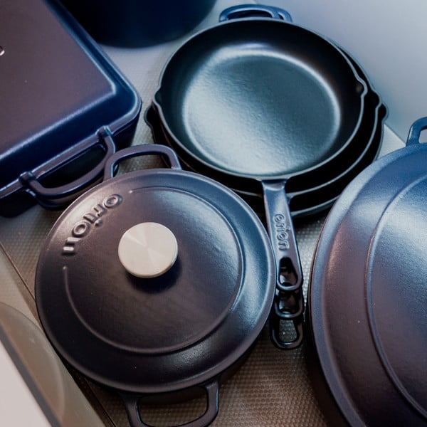 Oală cu capac din fontă 5,2 l adecvată pentru plita cu inducție LITINA SMALT – Orion-image-4