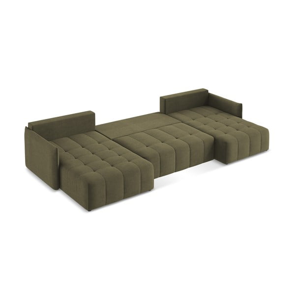 Colțar kaki extensibil/cu spațiu de depozitare (în formă de "U") Moku – Makamii-image-3