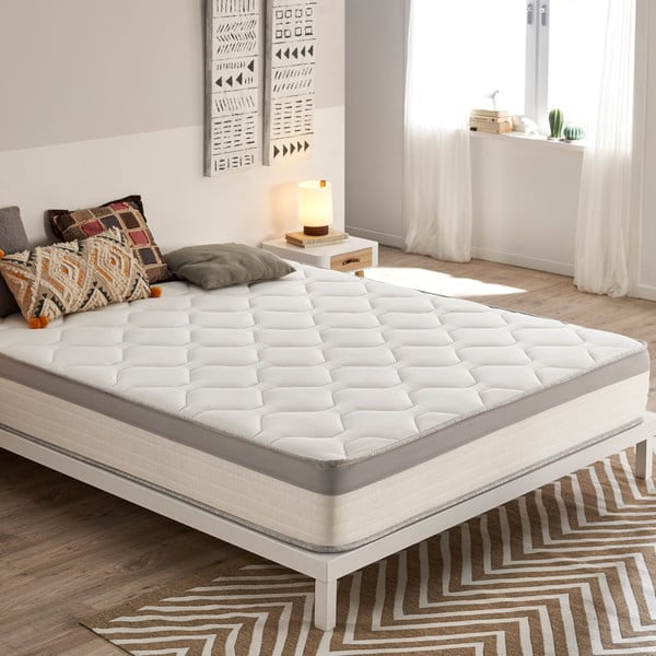 Saltea mediu-fermă cu arcuri reversibilă 200x200 cm Spring Max Bagged Springs – Moonia-image-2