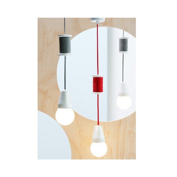 Lustră Leitmotiv Spool, roșu-image-1