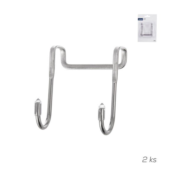 Cârlige argintii 2 buc. de agățat din oțel inoxidabil – Orion-image-4