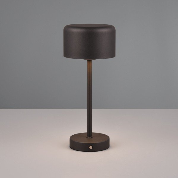 Veioză negru-mat LED cu intensitate reglabilă (înălțime 30 cm) Jeff – Reality-image-1