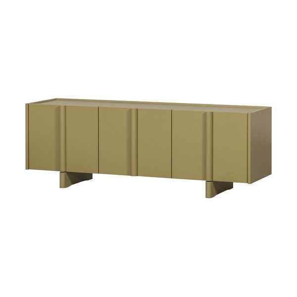 Comodă TV verde din lemn de pin 152x53x46 cm Basu – WOOOD-image-3