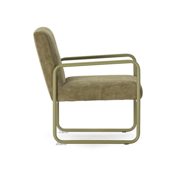 Fotoliu verde cu tapițerie din chenille Vince – MOME-image-3