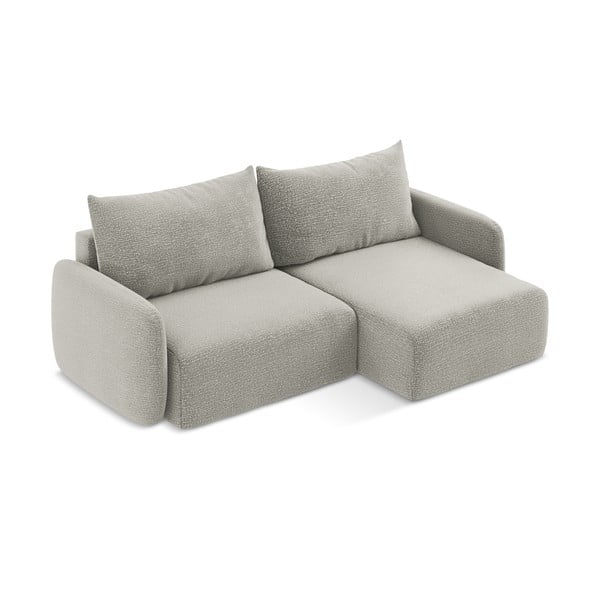 Colțar gri deschis extensibil/cu spațiu de depozitare (cu colț pe partea dreaptă) Kalena – Makamii-image-3