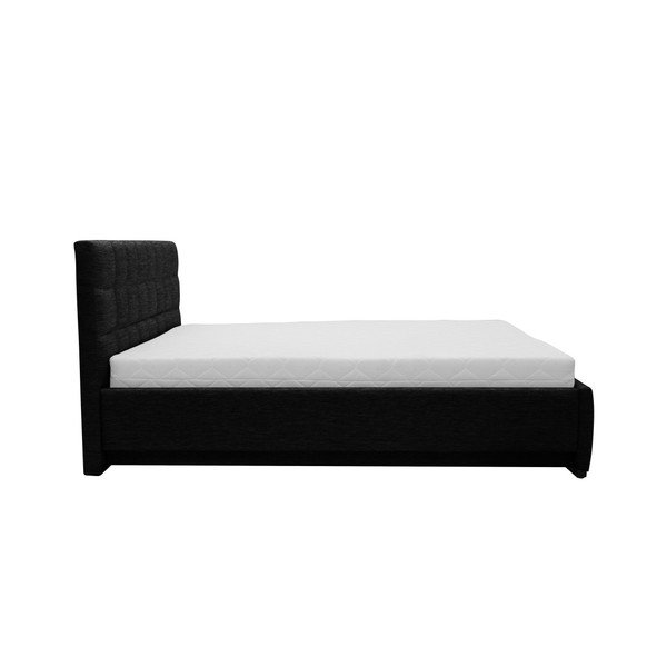 Pat dublu Mazzini Beds Dream, 180 x 200 cm, negru-image-3