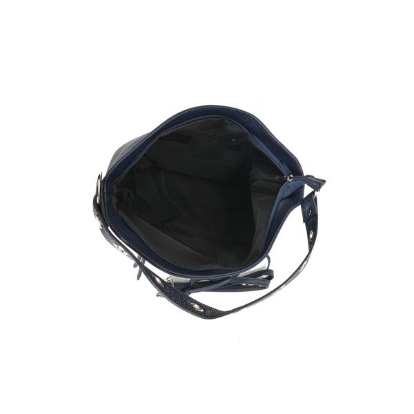 Geantă din piele Isabella Rhea Gabriele, albastru închis-image-1