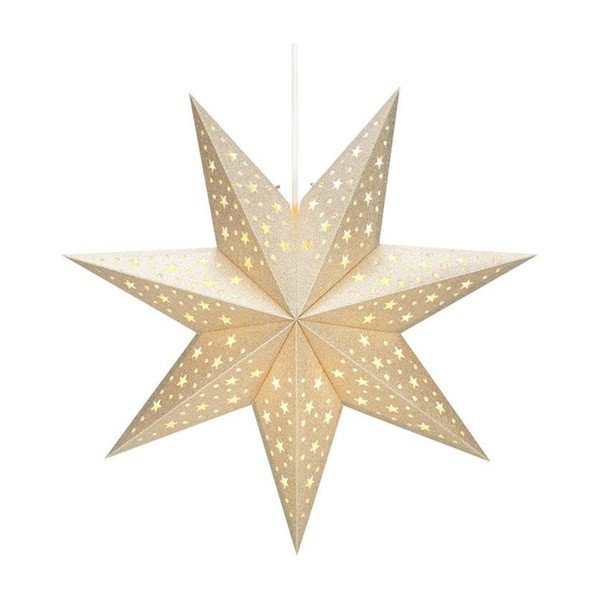 Decorațiune luminoasă aurie ø 45 cm  cu model de Crăciun Solvalla – Markslöjd