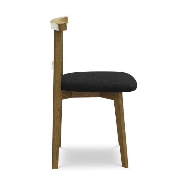 Scaun de dining negru din lemn masiv Ohelo – Makamii-image-2