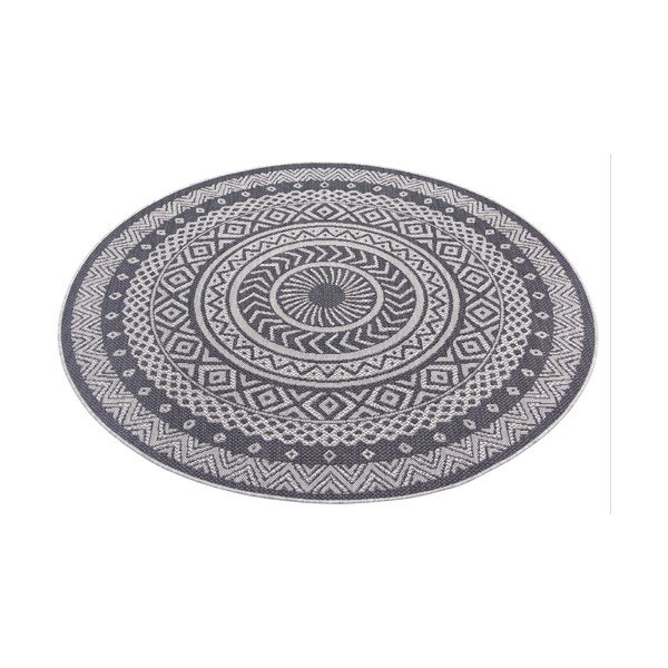 Covor exterior Ragami Round, ø 160 cm, gri-image-2