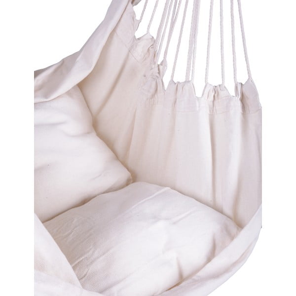 Fotoliu suspendat de grădină  crem capitonat Tobago – Garden Pleasure-image-3