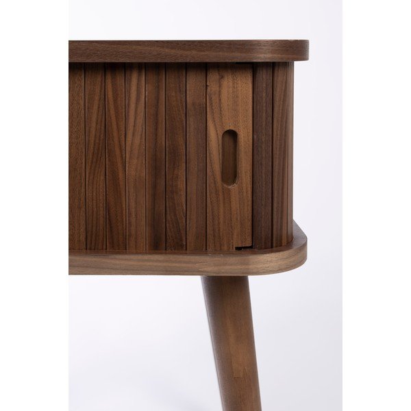 Noptieră maro cu aspect de lemn de nuc Barbier – Zuiver-image-4