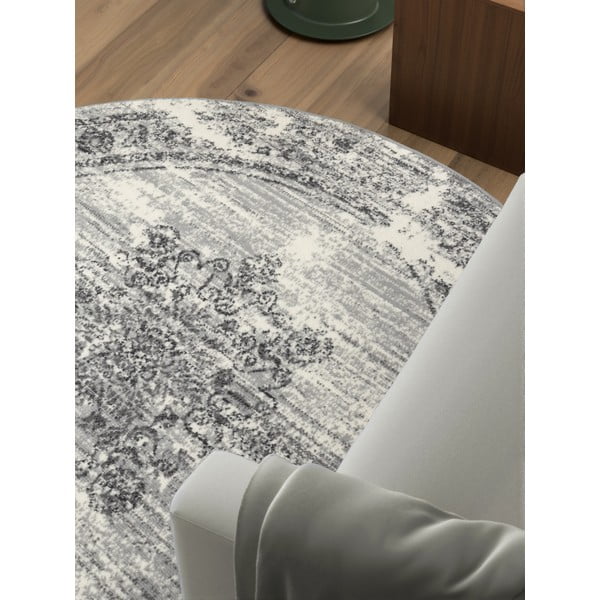 Covor gri-crem rotund ø 160 cm Gloria Lydia – Hanse Home-image-1