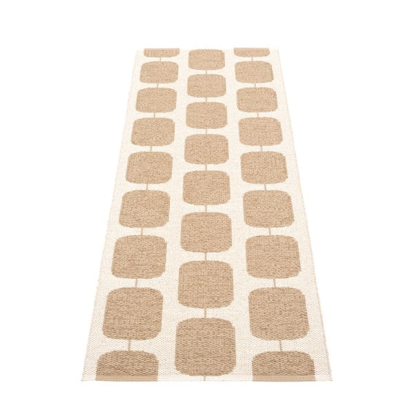 Covor tip traversă pentru interior și exterior bej/crem 70x200 cm Sten Light Nougat – Pappelina-image-2